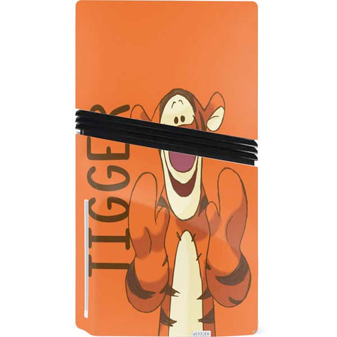 Disney Winnie the Pooh Tigget Portrait PS5 Pro Disk Console Skin