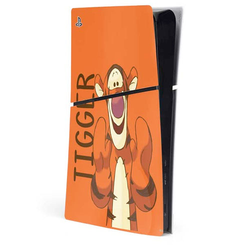 Disney Winnie the Pooh Tigget Portrait PS5 Slim Digital Edition Console Skin
