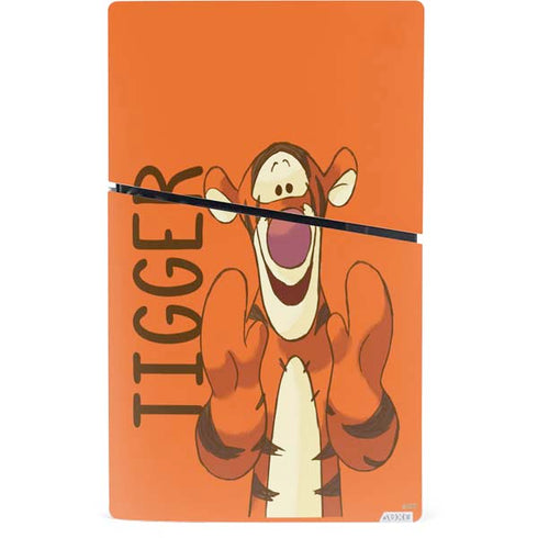 Disney Winnie the Pooh Tigget Portrait PS5 Slim Digital Edition Console Skin