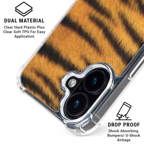 Tigress iPhone 16 Clear Case