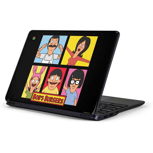 Bobs Burgers Tiles Samsung Chromebook Skin