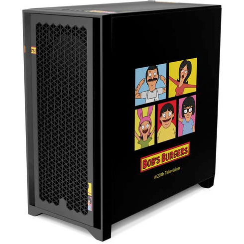 Bobs Burgers Tiles Corsair 4000D Tempered Glass Mid-Tower ATX Case Skin