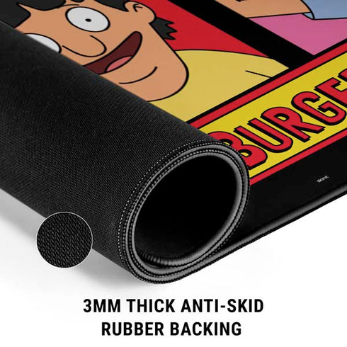 Bobs Burgers Tiles Gaming Mouse Pad