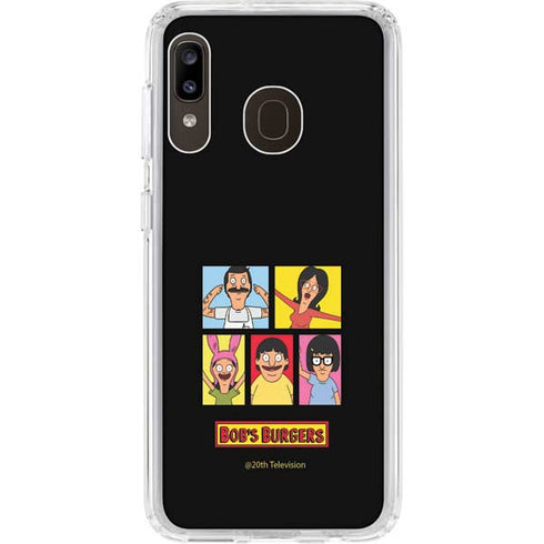 Bobs Burgers Tiles Galaxy A20 Clear Case