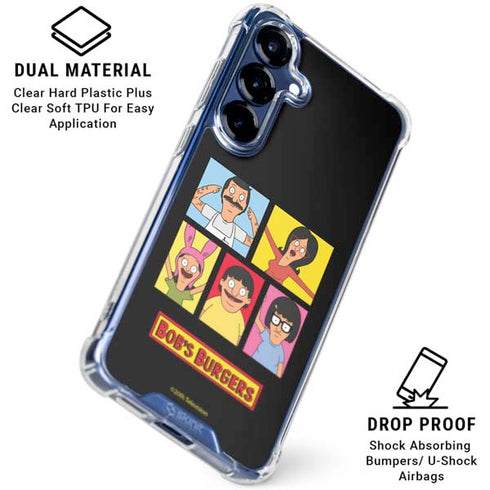 Bobs Burgers Tiles Galaxy S25 Plus Clear Case