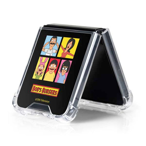 Bobs Burgers Tiles Galaxy Z Flip5 5G Clear Case