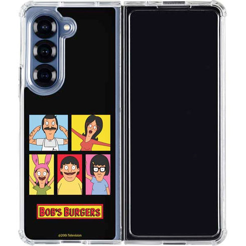 Bobs Burgers Tiles Galaxy Z Fold6 Clear Case