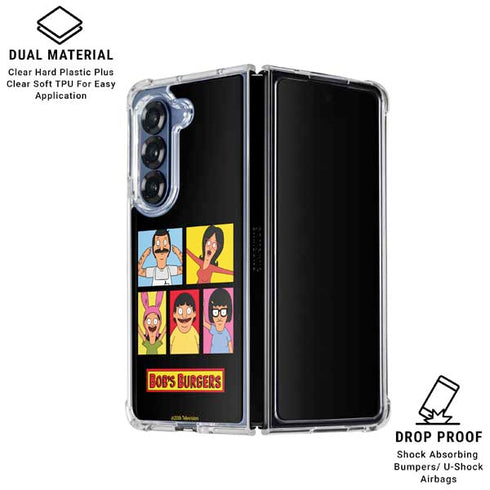 Bobs Burgers Tiles Galaxy Z Fold6 Clear Case
