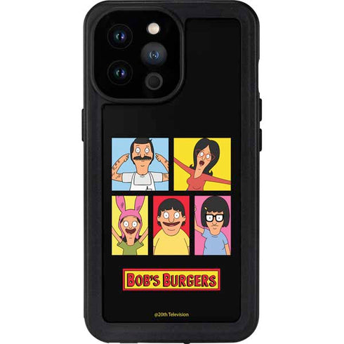 Bobs Burgers Tiles iPhone 14 Pro Max Waterproof Case