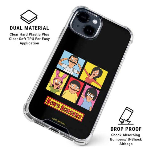 Bobs Burgers Tiles iPhone 15 Clear Case