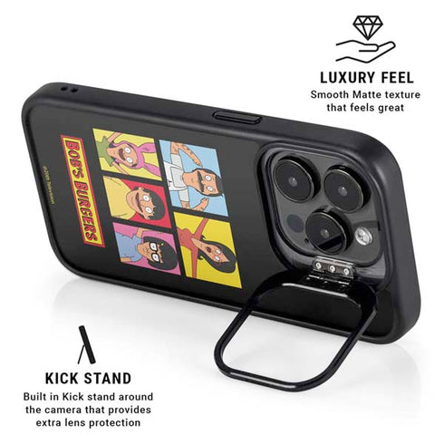 Bobs Burgers Tiles iPhone 15 Pro Max Kickstand Case
