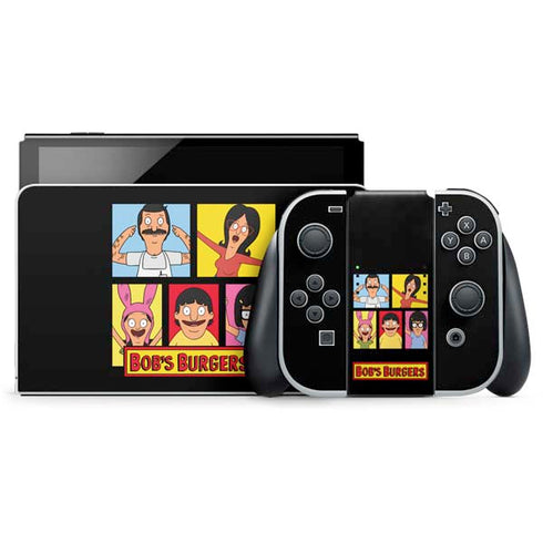 Bobs Burgers Tiles Nintendo Switch OLED (2021) Skin