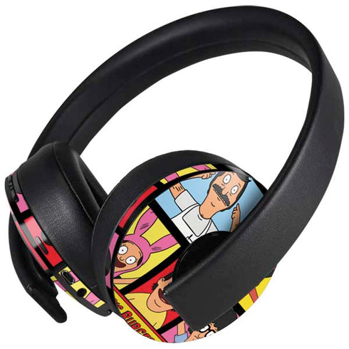 Bobs Burgers Tiles PlayStation 4 Gold Wireless Headset Skin