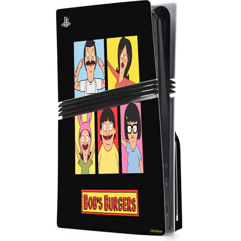 Bobs Burgers Tiles PS5 Pro Disk Console Skin