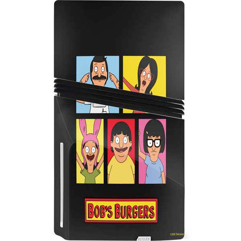 Bobs Burgers Tiles PS5 Pro Disk Console Skin