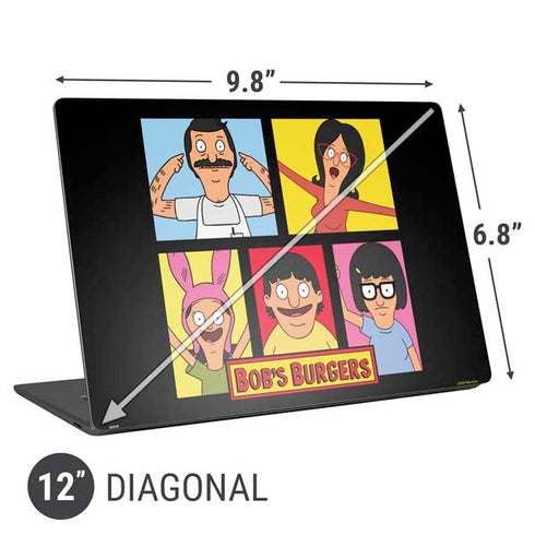Bobs Burgers Tiles Universal Laptop 12in (9.8 x 6.8in) Skin