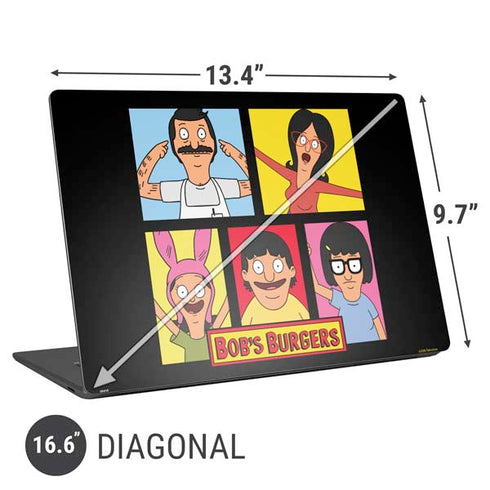 Bobs Burgers Tiles Universal Laptop 16.6in (13.4 x 9.7in) Skin