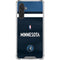 NBA Minnesota Timberwolves Jersey Galaxy A17 Clear Case