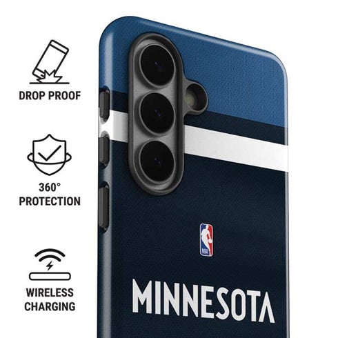 NBA Minnesota Timberwolves Jersey Galaxy S26 Impact Case