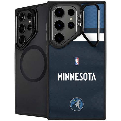 NBA Minnesota Timberwolves Jersey Galaxy S26 Ultra Kickstand Case