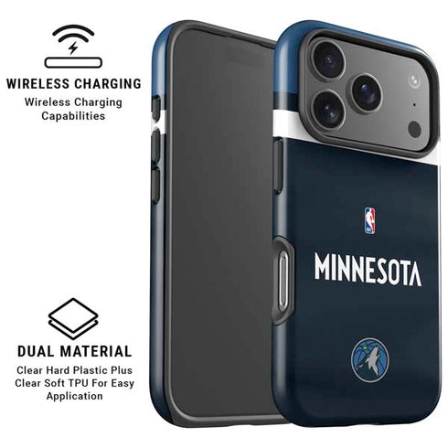 NBA Minnesota Timberwolves Jersey iPhone 17 Pro Max Magsafe Impact Case