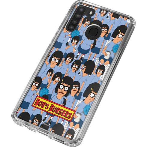 Bobs Burgers Tina Belcher Galaxy A21 Clear Case