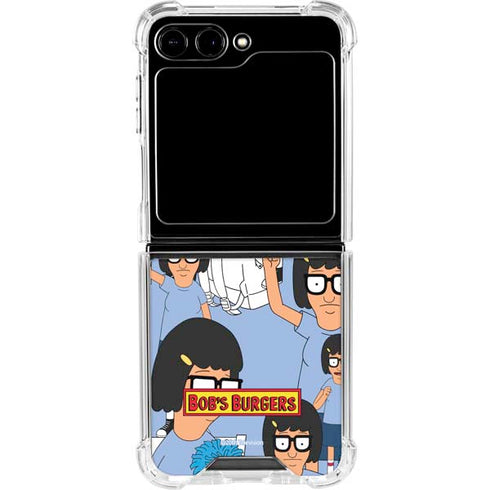 Bobs Burgers Tina Belcher Galaxy Z Flip5 5G Clear Case