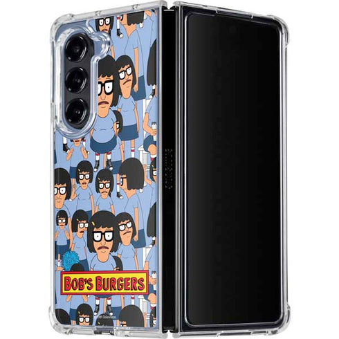 Bobs Burgers Tina Belcher Galaxy Z Fold5 5G Clear Case