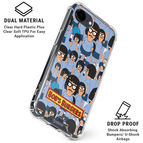 Bobs Burgers Tina Belcher iPhone 16e Clear Case