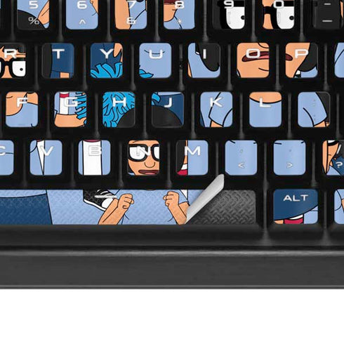 Bobs Burgers Tina Belcher K95 RGB PLATINUM Mechanical Gaming Keyboard Skin