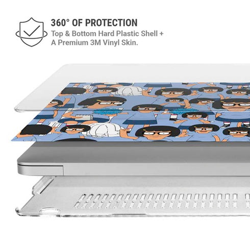 Bobs Burgers Tina Belcher MacBook Pro 14in (2021-24) Case plus Skin