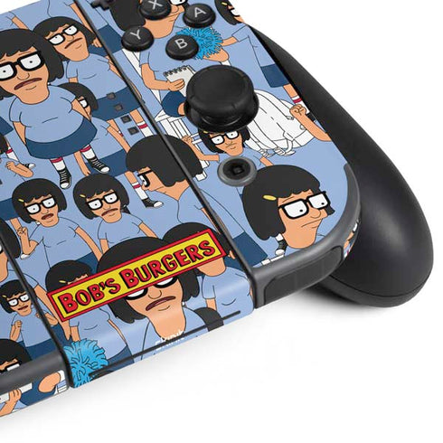Bobs Burgers Tina Belcher Nintendo Switch (2017-2021) Joy-Con Controller Skin