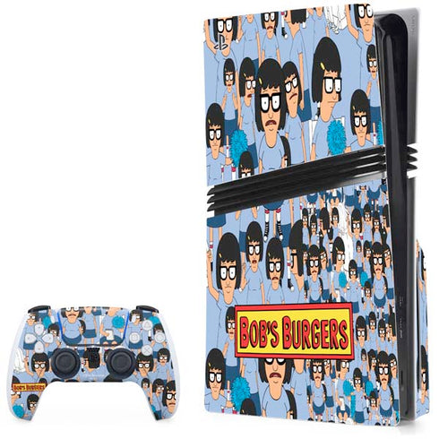 Bobs Burgers Tina Belcher PS5 Pro Disk Bundle Skin