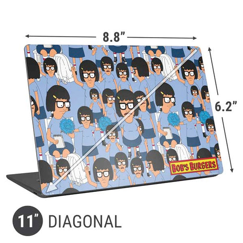 Bobs Burgers Tina Belcher Universal Laptop 11in (8.8 x 6.2in) Skin