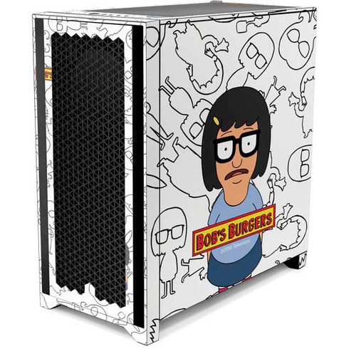 Bobs Burgers Tina Uhh Corsair 4000D Tempered Glass Mid-Tower ATX Case Skin
