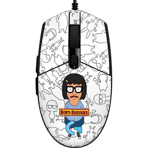 Bobs Burgers Tina Uhh G203 Prodigy RGB Wired Gaming Mouse Skin