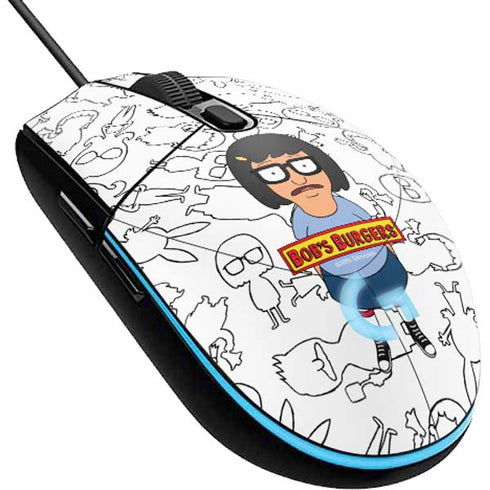 Bobs Burgers Tina Uhh G203 Prodigy RGB Wired Gaming Mouse Skin