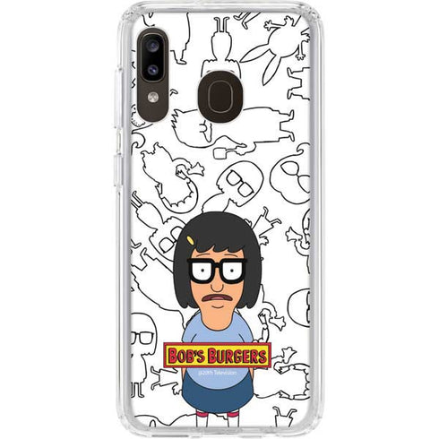 Bobs Burgers Tina Uhh Galaxy A20 Clear Case