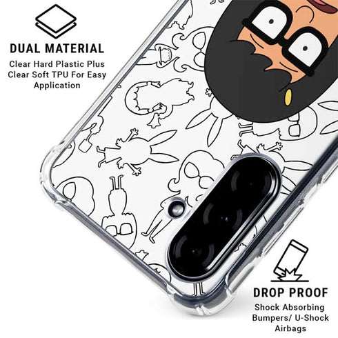 Bobs Burgers Tina Uhh Galaxy A36 5G Clear Case