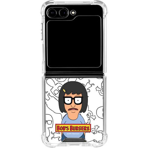 Bobs Burgers Tina Uhh Galaxy Z Flip5 5G Clear Case