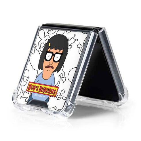Bobs Burgers Tina Uhh Galaxy Z Flip5 5G Clear Case