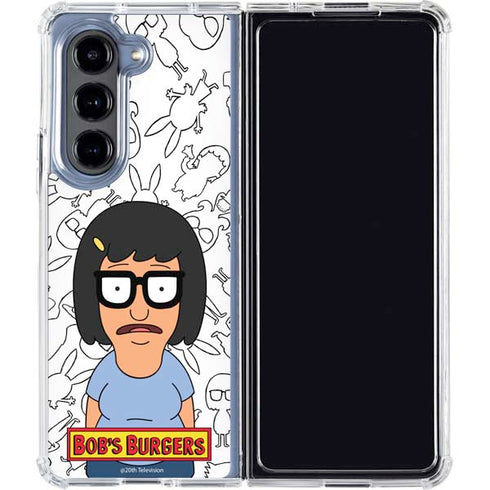 Bobs Burgers Tina Uhh Galaxy Z Fold5 5G Clear Case