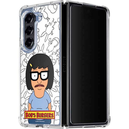 Bobs Burgers Tina Uhh Galaxy Z Fold5 5G Clear Case