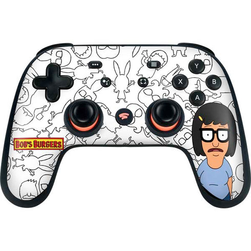 Bobs Burgers Tina Uhh Google Stadia Controller Skin