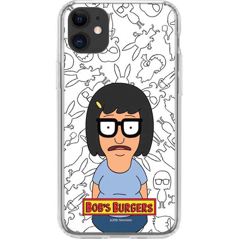 Bobs Burgers Tina Uhh iPhone 11 Clear Case