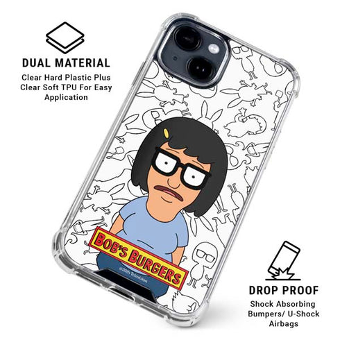 Bobs Burgers Tina Uhh iPhone 14 Plus Clear Case