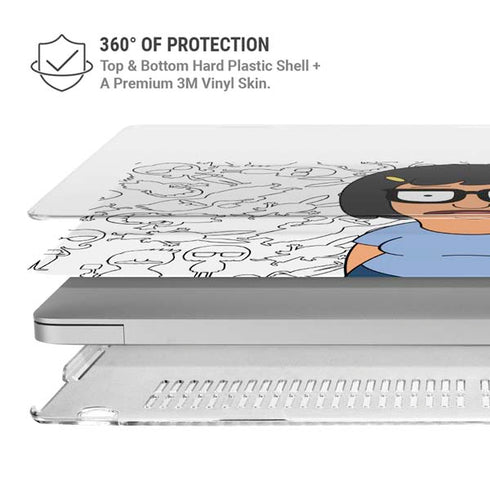 Bobs Burgers Tina Uhh MacBook Air 13in (2020) Case plus Skin