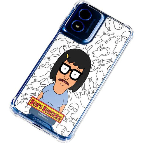 Bobs Burgers Tina Uhh Moto G Play 4G (2024) Clear Case