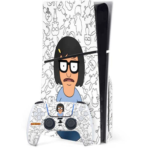 Bobs Burgers Tina Uhh PS5 Slim Disk Bundle Skin
