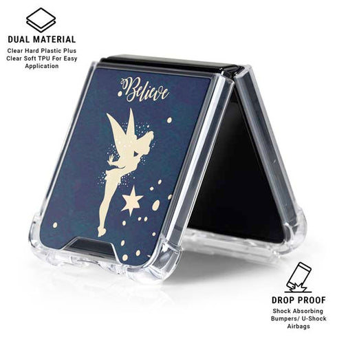Disney Tinker Bell Believe Galaxy Z Flip7 Clear Case